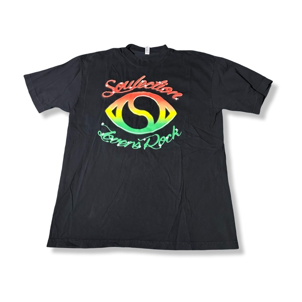 Los Angeles Apparel Soulection T-Shirt Mens L Black Excellent Lovers Rock Tee